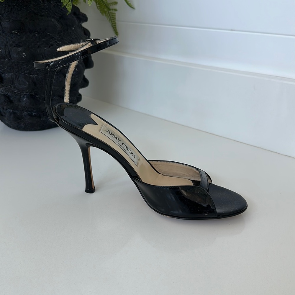 Jimmy Choo ankle strap sandal.